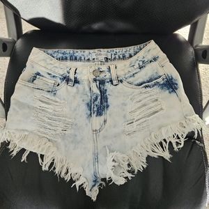 High Waisted Denim Shorts